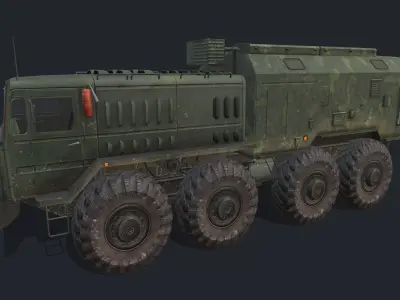 MAZ 537 Low-poly 3D model