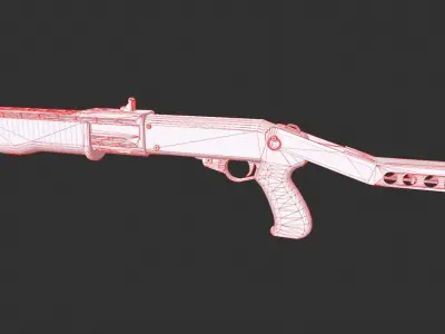 Franchi SPAS 12 Low-poly 3D model