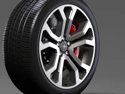 Range Rover SVAutobiography Dynamic wheel 2017 3D model