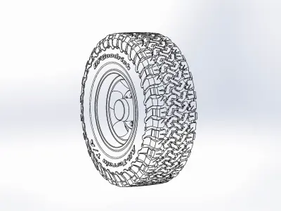 Wheels Us Mags Indy U101 17inch for scale model 3D print model