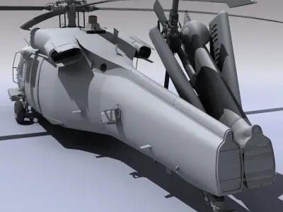 UH 60 Blackhawk Navy Helicopter 3D model