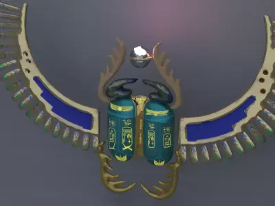 antiqued BEETLE 3D model