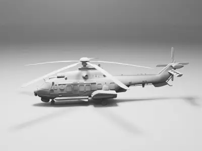Helicopter H225M 3D print model