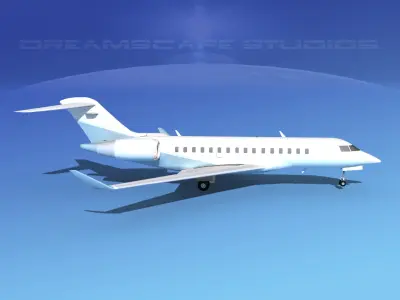 Global Express 8000 V12 3D model