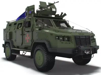 Kozak 2M1 NSVT Machine-gun 2022 3D model