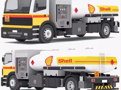 Fueler Aircraft Shell Low-poly 3D model