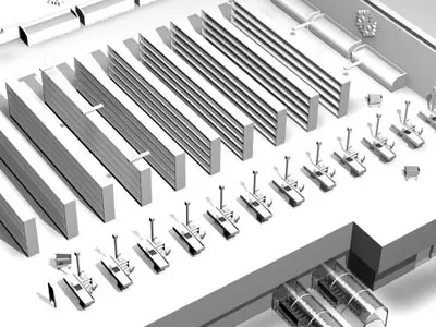 Market building 3D model