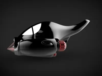 Retro Space Car - 02 3D print model