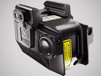 Viridian C5L Universal Green Laser Sight and Tac Light Low-poly 3D model