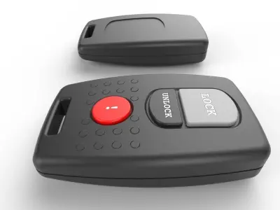 Car key Model 8 Low-poly 3D model