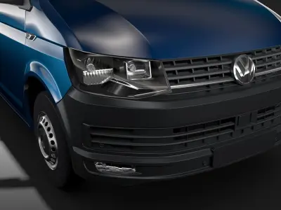 Volkswagen Transporter Van L1H1 T6 2017 3D model