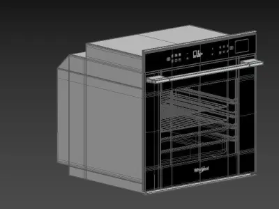 Whirlpool W7OSPBLAUS SteamSense Pyrolytic 60cm Oven 3D model