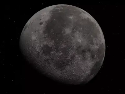 Photorealistic Moon 3D 3D model