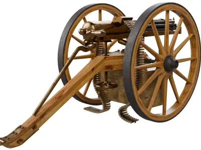 Gatling Gun 3D model