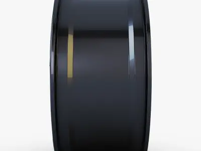 Style 138 wheel black Mid Poly Low-poly 3D model