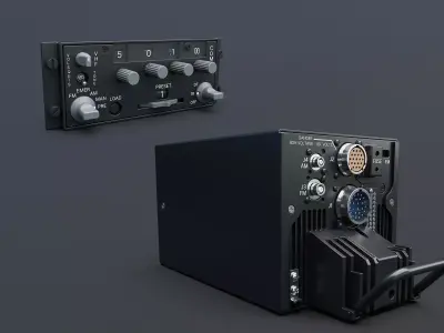 ARC-186 Avionics Set CAD 3D model