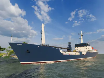  cargo ship marine model 3D model