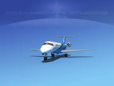 Embraer ERJ-145 Private 3D model