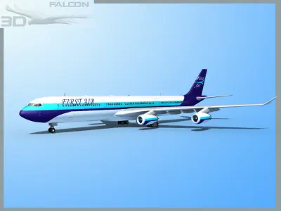 Falcon3D A340-600 First Air 3D model