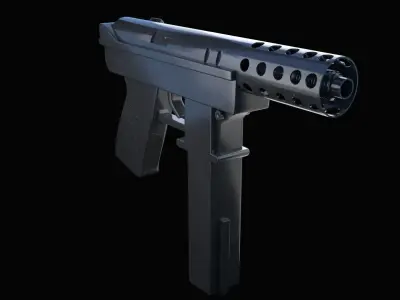 Tec-9 Gun 3D model