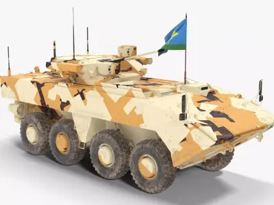 VPK-7829 Bumerang Desert Dirt Low-poly 3D model