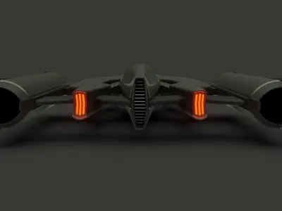 Racing Spaceship Acrux 3D model