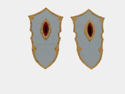 LARP Eye of Doom Shield Low-poly 3D model