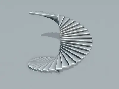 Spiral Stairs Free 3D model