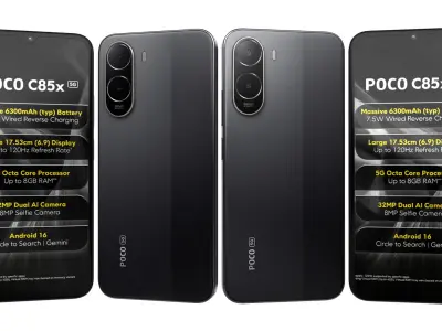Xiaomi Poco C85x 5G All Colors 3D model