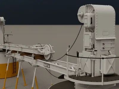 Olympic Class Electric Cranes - RMS Titanic - RMS Olympic 3D model