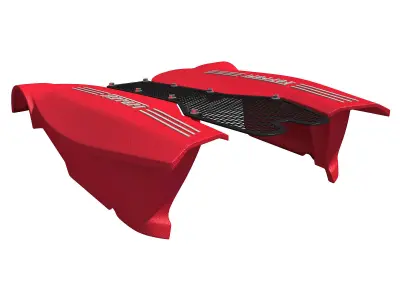 Red Engine Cover 022 3D model
