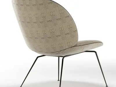 Beetle Lounge Chair - Gubi 3D model