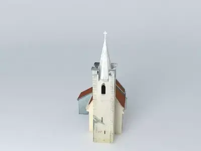 Church of the settlement fungal Hubice Free 3D model