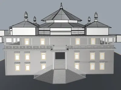 Buddhist Temple 3D model