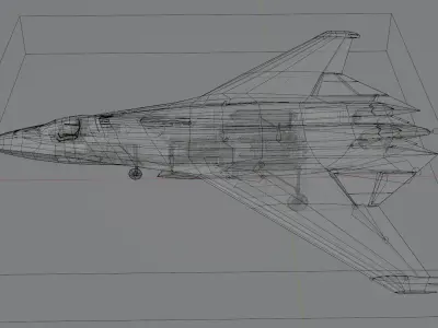 Shenyang J-50 Shadow Low-poly 3D model