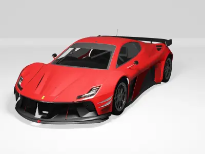 Ferrari 296 GTB GT3 3D model