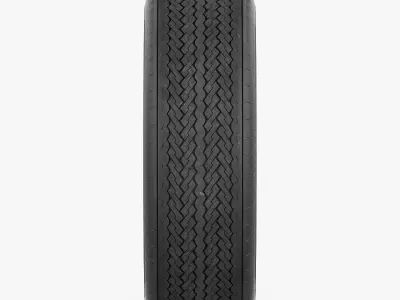 Wire Wheel Tire Firestone 3D model