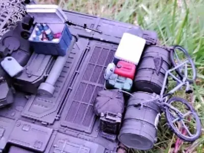 MODERN DAY TANK ACCESSORIES PACK 3D model