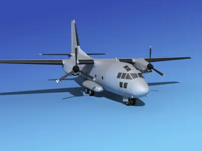 Alenia C-27A Spartan Bare Metal 3D model