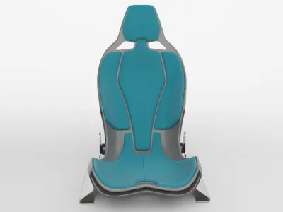 performance car seat 3D model