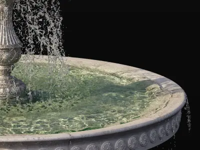 Classic Fountain - vray and corona 3D model