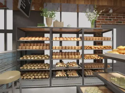 Bakery Shop Design 3D model