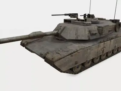 Abrams M1A3 Low-poly 3D model
