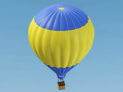 Hot Air Balloon 04 3D model