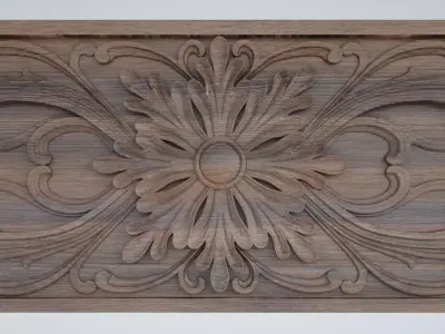 Wood carving Free 3D model