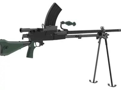 Type 96 light machine gun 3D model