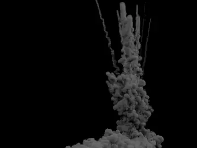 Airstrike Explosion 3D model