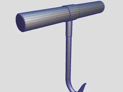 Meat Hook 2 Low-poly 3D model