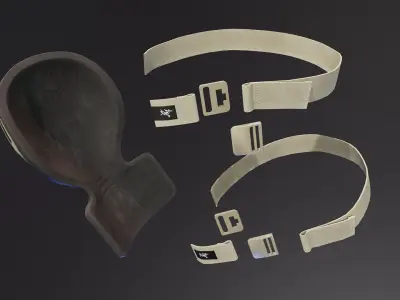 ArcTeryx Combat Knee Caps Low-poly 3D model