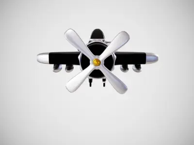 Toon Plane 3D model